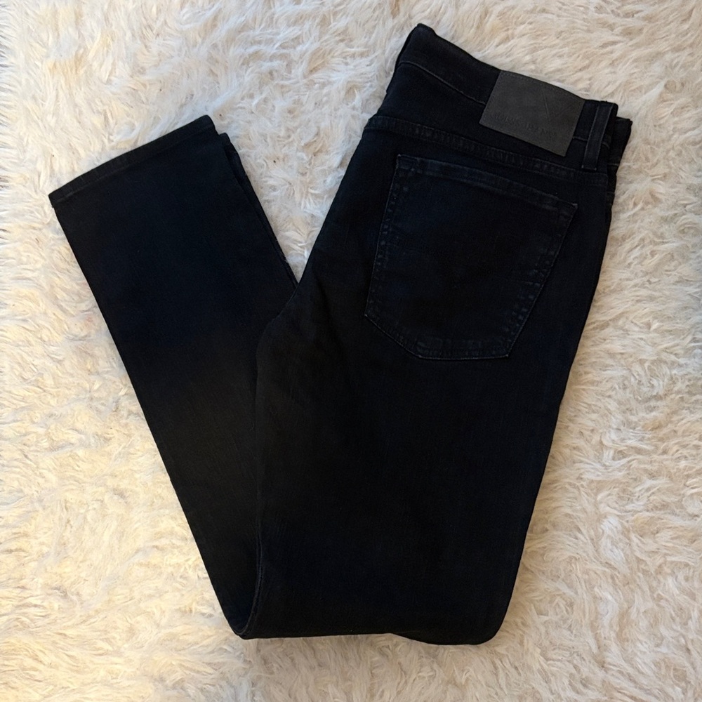 Guess Men's Jet Black Skinny Jeans